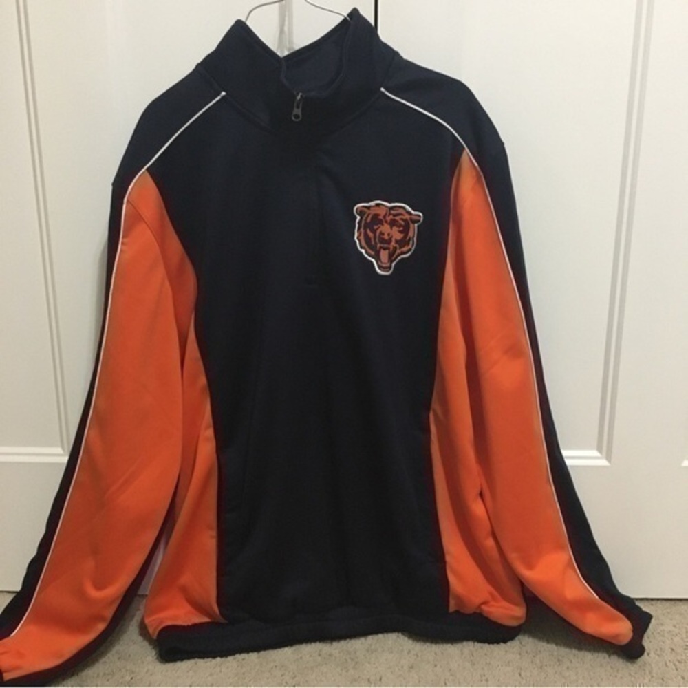 Chicago Bears NFL mens size XL 1/4 zip jacket NWOT